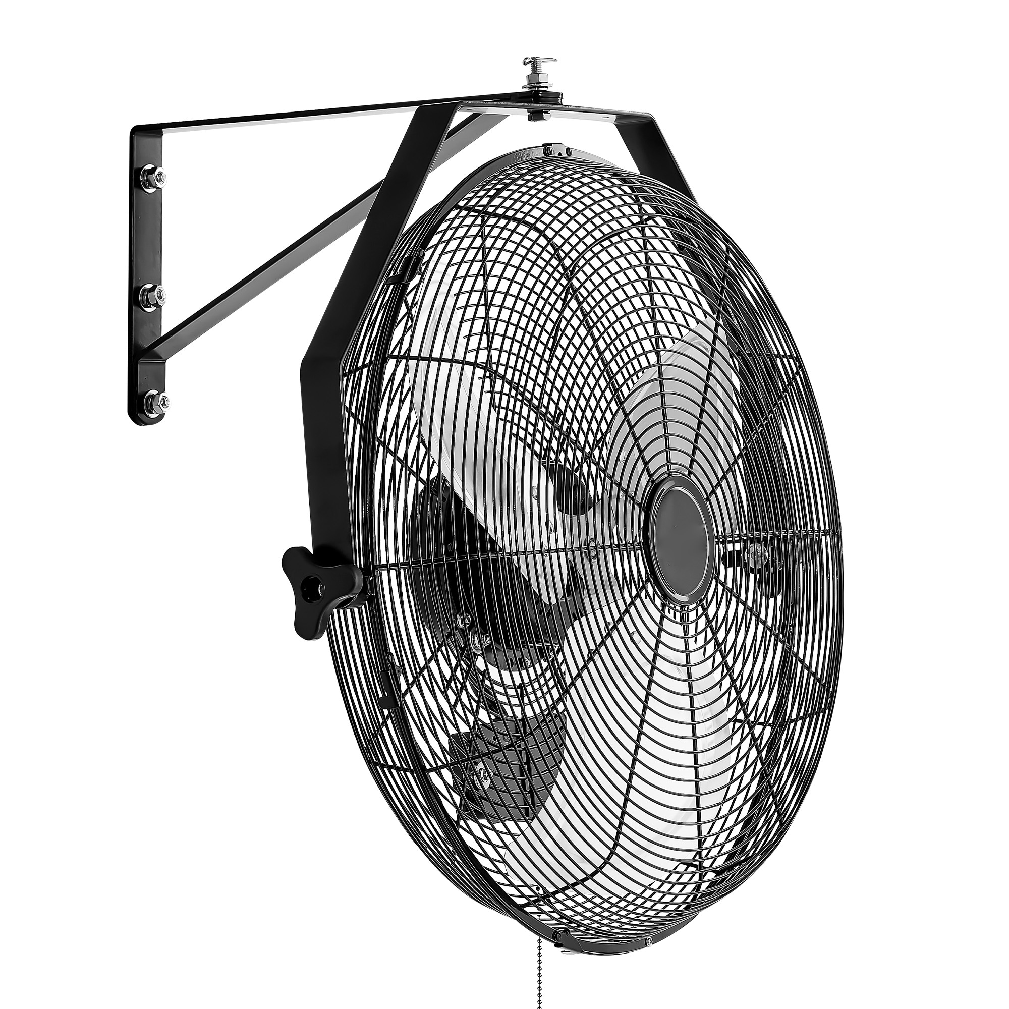 Industrial Wall Mount Fan 3 Speed Powerful Airflow For Workshop_voghion.com